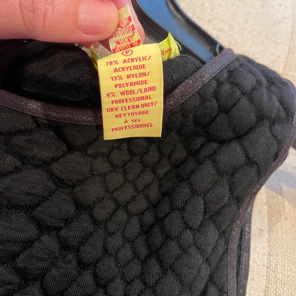 Catherine Malandrino black textured sleeveless A-line dress - Picture 6 of 11